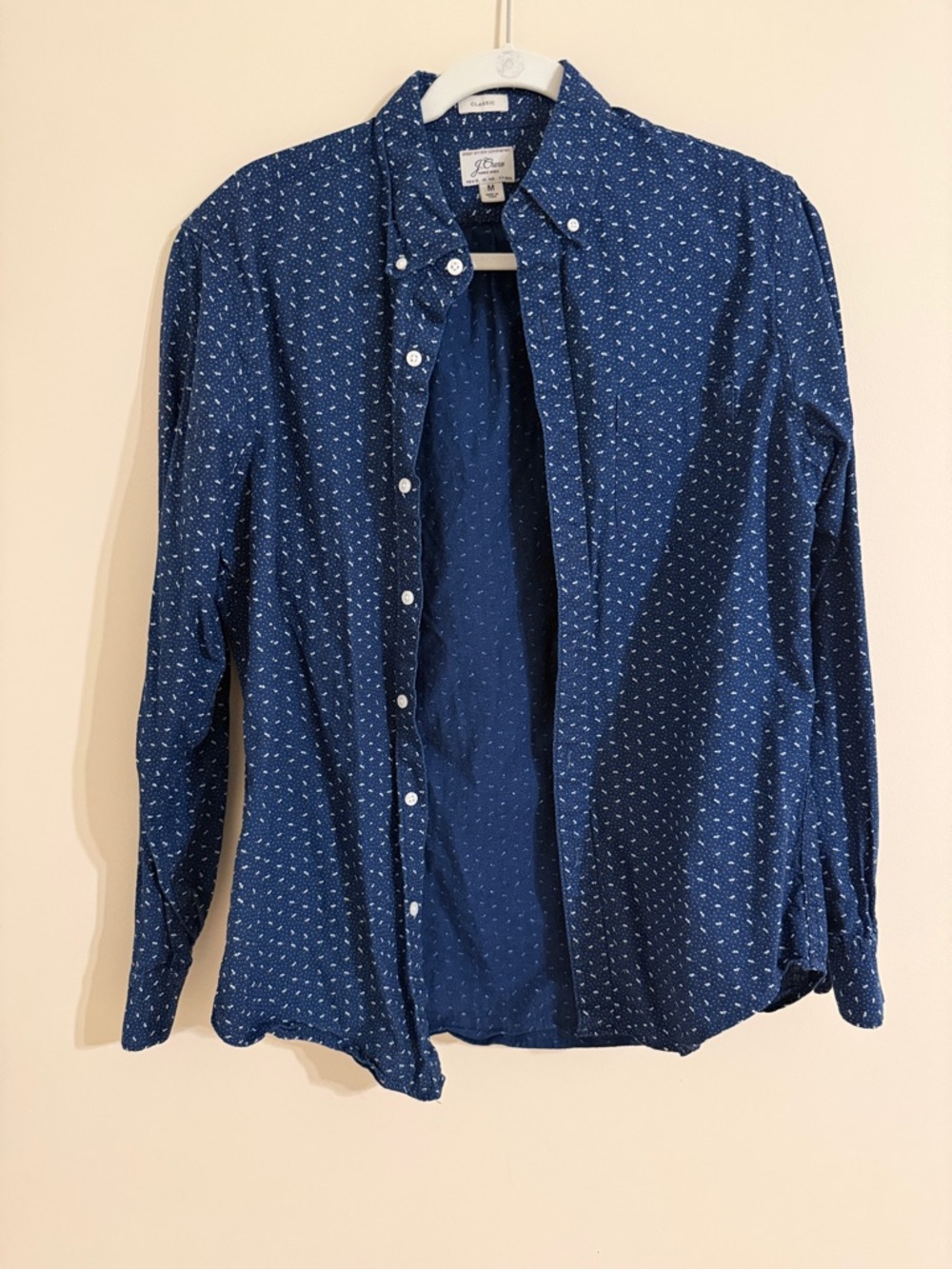 J. Crew Classic Fit Floral Button Down Shirt SZ MED